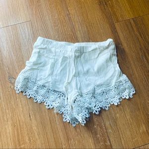 Forever 21 cotton lace crochet detail shirts